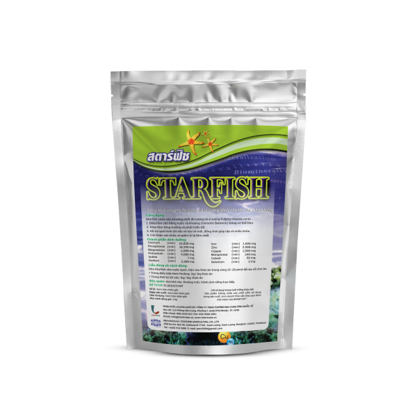 STARFISH - KHOÁNG CHẤT ĐA LƯỢNG, VI LƯỢNG CHO TÔM